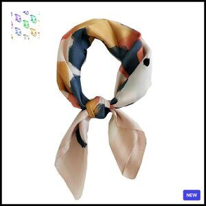 Satin Silk Square Scarf Elegant Chic Accessory Versatile Head Neck Wrap